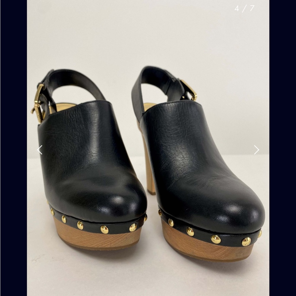 Michael Kors Black Claudia Slingback Clog Size 8.5